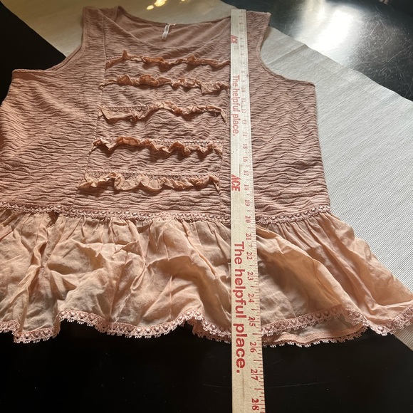 Free People peplum top Sz L - Picture 3 of 6